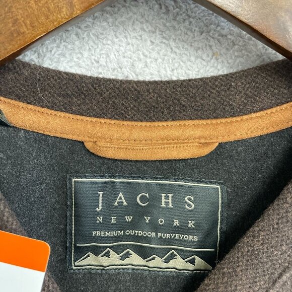 NEW Jachs New York Men's XXL Brown Crew Neck Pullover Sweatshirt Wool Blend - Picture 6 of 9